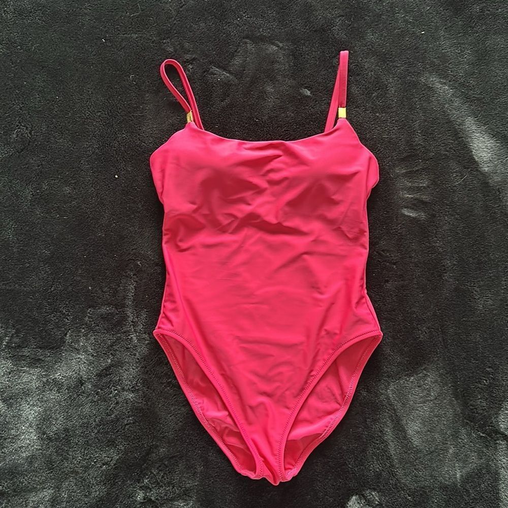 L’agence Remi Solid Basic One-Piece Swimsuit In B… - image 3